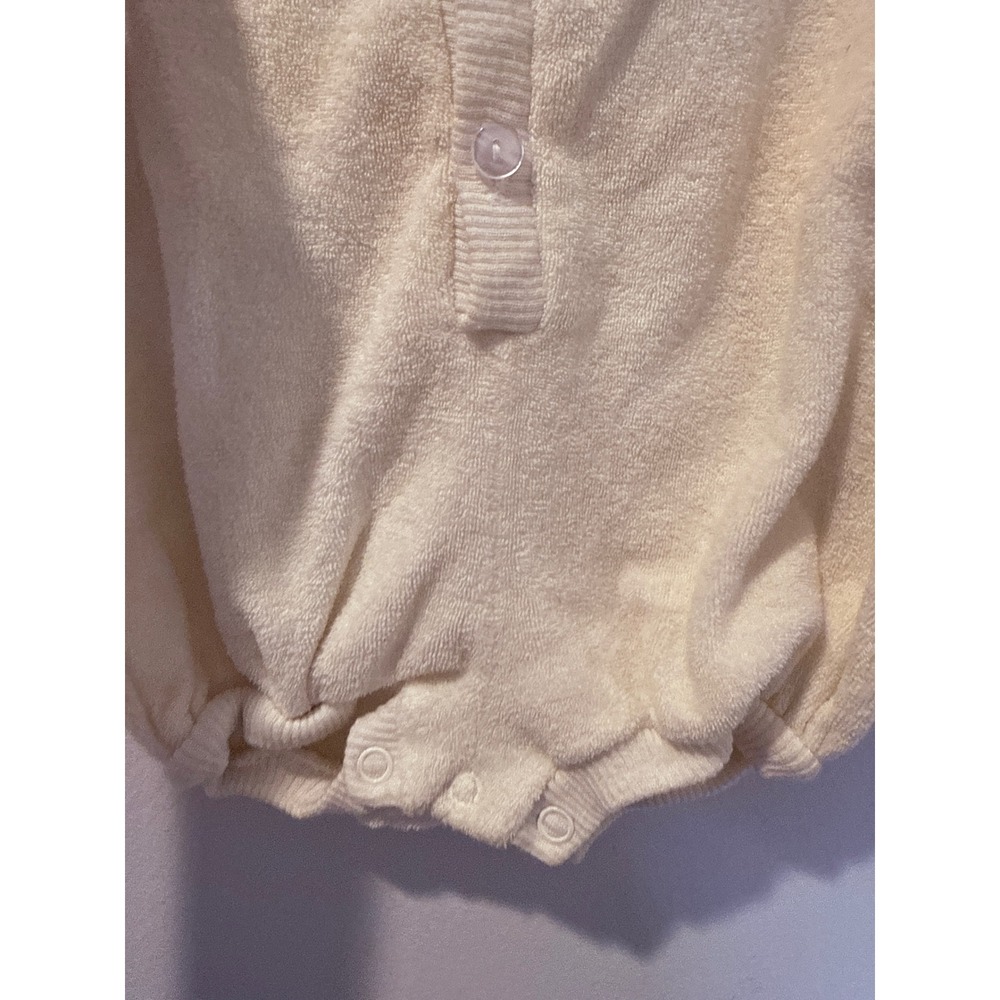 Vintage 80s Florence Eiseman Terry Cloth Hooded Sailboat Romper - Picture 3 of 5
